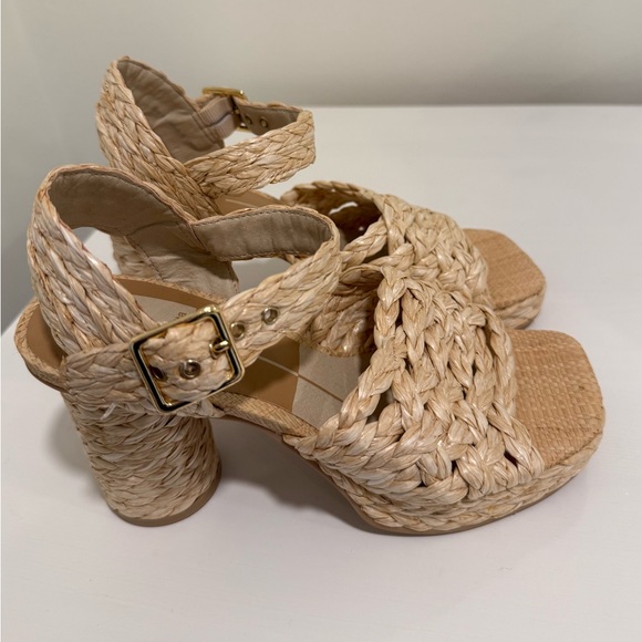 DOLCE VITA RAFFIA ASHER SANDALS - Picture 5 of 6